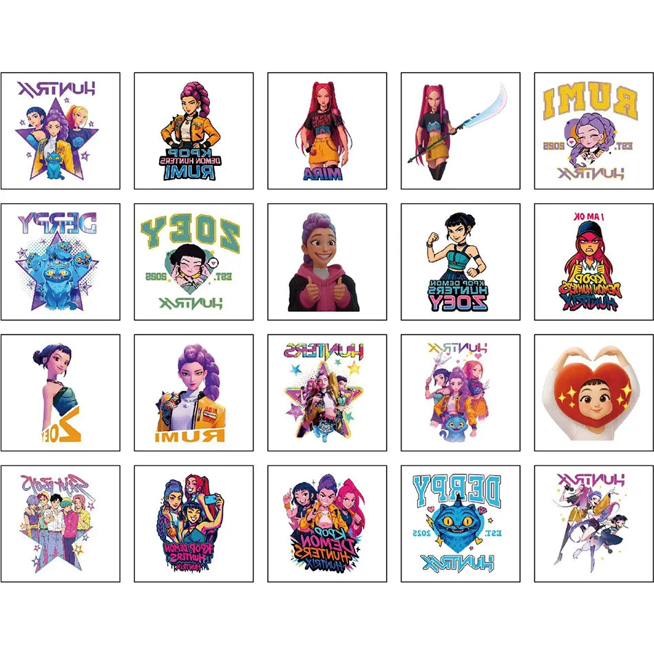 KPop Demon Hunter Temporary Tattoos