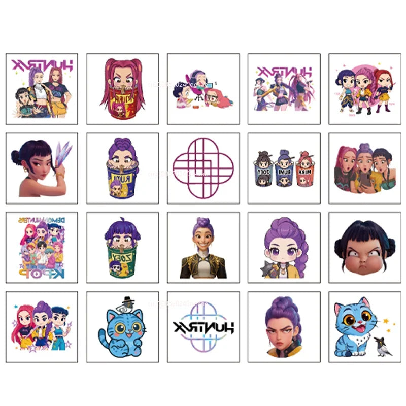 KPop Demon Hunter Temporary Tattoos